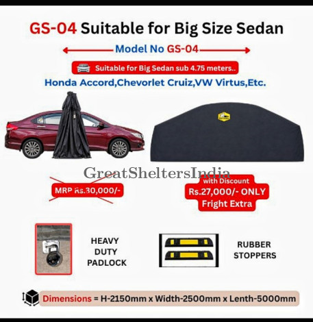 GS-04  Big Size Sedan Folding Car Covers